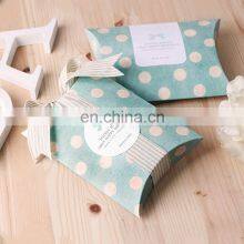 Bulk Sale Cardboard Packaging White Dot Cute Pillow Present Box for Wedding Birthday Party thumbnail-4