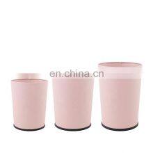 Household and Hotel Modern New Design Style 4L/6.5L/14.5L Indoor Pink Stainless Waste Bin Without Lid Trash Can