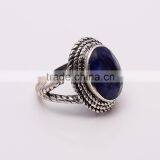 BLUE SAPPHIRE Ring,925 Sterling Silver Jewelry Wholesale,WHOLESALE SILVER JEWELRY,SILVER EXORTER,SILVER JEWELRY FROM INDIA thumbnail-2