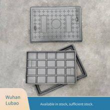 Lubao Composite Resin Square Manhole Cover Manufacturer for Municipal Sewage Pipes 400*600, Suitable for Power Projects and Chemical Plants thumbnail-2