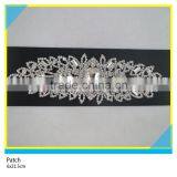 Sew on Diamond Jewelry Patch Glass Rhienstone Chain Trim Patch 5.5x21.5cm thumbnail-5