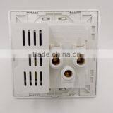 Dual USB Port Electric Wall Charger Dock Station Socket Power Outlet Panel Plate thumbnail-3
