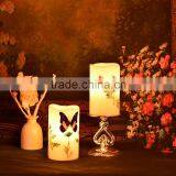 3pc Flameless Christmas Decation Led Battery Operated Scented Candle thumbnail-2