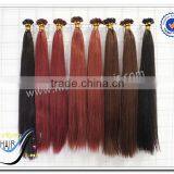 Wholesale High Quality Color 99j Pre Bonded Flat Tip Hair Extensions 100% Brazilian Virgin Human Hair Supplier's Choice thumbnail-6