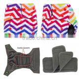 china wholesale printed cartoon baby double gussets charcoal bamboo cloth diaper manufacturers / oem cloth diaper babies                        
                                                                                Supplier's Choice