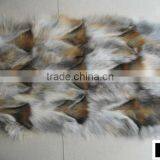 High Quality Dyed 100% Genuine Scrap Fox Fur Plates thumbnail-1