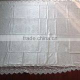 French Romance Milk White Lace Watersoluble Tablecloth for Wedding thumbnail-1