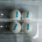 PP Plastic Bulk Packing 40mm Seamless Table Tennis Ball With Customized Logo Printing thumbnail-2