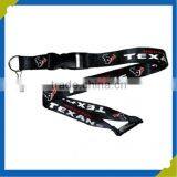 Custom Logo Smooth Nylon Detachable Blank Buckle Lanyards thumbnail-3