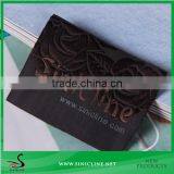 Sinicline Woven Taffeta Label Size Label With Shadow Flower for Lady Garments