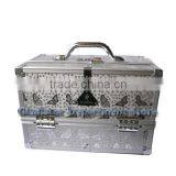 Aluminum Cosmetic case (D2600 silver butterfly)