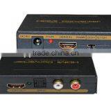 High Quality HDMI and Optical SPDIF+RCA L/R Audio Extractor HDMI Audio Splitter Adapter thumbnail-1