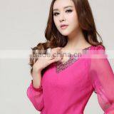 Factory Direct Sales 75D Polyester Crinkle Chiffon Fabric for Ladys Blouses and Dresses,scrafts,Garment,wedding Dress Etc thumbnail-2