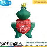 DK-893 christmas inflatable green Frog love happy Valentine's Day ornament decor