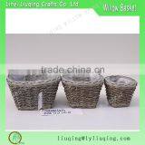 Popular Grey Color Mini Willow Storage Basket for Plan thumbnail-2