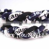 Power Triple Braided Ionic Titanium Balance Sport Baseball Necklace Quality Choice thumbnail-5