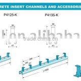 Concrete Insert Channel