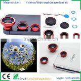2016 on Sales Mobile Phone Camera Lens With Magnetic Mount Fisheye+0.67x Wide-angle+10x Macro 3 in 1 Combo for Iphone Smartphone thumbnail-4