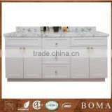 2016 Fabulous Solid Wood Vanity with Marble Top Bathroom Cabinets