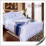 NANTONG MANUFACTURE HOTEL SATIN STITCH 100COTTON WHITE DUVET COVER thumbnail-4