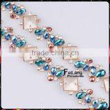 Feilang New Style Teardrop Rhinestone Crystal Cup Chain for Clothing Accessories thumbnail-1