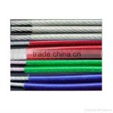 6x7+FC PVC/Nylon/PE Coated Galvanized Steel wire rope