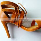 CX307 most popular women high heel criss crossed shoe