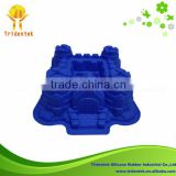 Eco-friendly Bakeware Christmas Castle Shape molds silicones