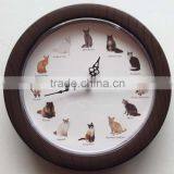 8 Inch Cat Wall Clock