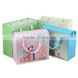Strong Folding Top Gift Packaging Paper Bag With Ribbon thumbnail-1