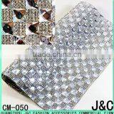 8*8 Square Glass Stone Mesh Roll 24*40 cm Hot Fix Glue Mesh Trimming thumbnail-2