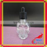 Glass Skull Bottle With Child Proof Dropper thumbnail-2