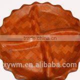 Dried Fruit and Snacks Woven Salad Plate With Waves Edge thumbnail-1