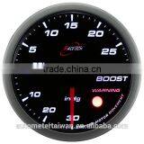 60mm Smoke Lens/Super White LED Boost Gauge With Warning/60 mm Electrical Turbo Gauge thumbnail-1