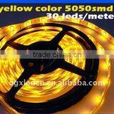 Hot Selling DC12V 5050 60led/m Amber Flexible 5050 Waterproof Led Strip Light thumbnail-1