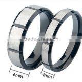 2016 Newest Design High Polished Cool Simple Stainless Steel Wedding Band Ring for Lover thumbnail-6