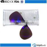 Hot Sale Designer Fashionable Blue Mirror Lens Male Clip on Hat Flip up Polarized Sunglasses for Plastic Frames