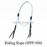 Horse Lead Rope Equestrian Product With Leather Knots thumbnail-1