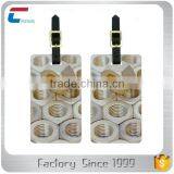 Personalized His and Hers Glossy Finish PVC Sublimation Luggage Tags thumbnail-4