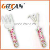 4pcs Combination Garden Tool Set With Floral Printed Shovel,rake thumbnail-3