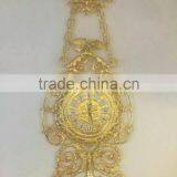 Italian Rococo Style Hanging Wall Clock, Antique Luxury Design Wall Clock thumbnail-1