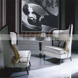 Baroque Style Amazing Black Pearl Decorated Magazine Rack and Side Table Set thumbnail-3