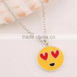2016 Wholesale Handmake Fashion Stainless Steel Pendant Emoji Necklace Jewelry Manufacturer China thumbnail-2