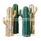 Decorative Golden Artificial Cactus Ceramic Cactus thumbnail-4