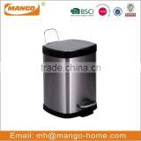 Household 6L 12L 20L Bathroom Pedal Trash Can With Round Lid thumbnail-4