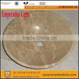 Emperador Light Yellow Wash Chinese Vanity Basin for Home Decoration thumbnail-1