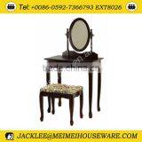 Wooden White Console Table With Mirror thumbnail-2