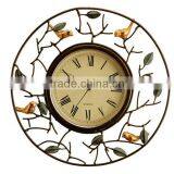 Delicate Metal Bird Wall Clock for Home Furnishing thumbnail-1