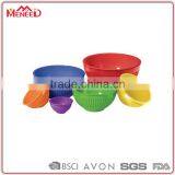 Sale Price Modern Kitchen Use Bulk 100% Melamine Assorted Color Plastic Mixing Bowl Set thumbnail-1