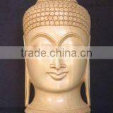 Wood Carving of Lord Buddha's Sculpture thumbnail-1